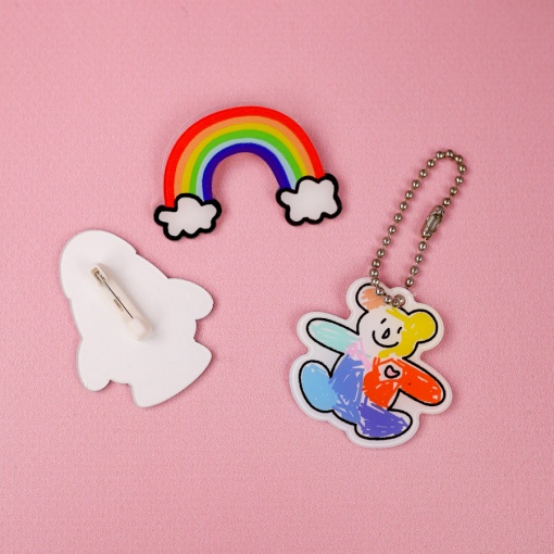 Сумка "Love bear" черно-белый