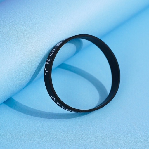 Браслет силиконовый "Attack on Titan" черный