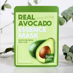 Маска тканевая для лица "FarmStay" с экстрактом авокадо, 23 мл