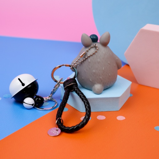 Брелок "Тоторо" серый