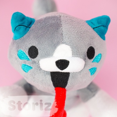 Мягкая игрушка "Конфетная кошка" серый, 20см