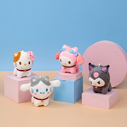 Брелок мягкий "Санрё" в ассортименте, 1 шт.  (НЕ ИСПОЛЬЗОВАТЬ)