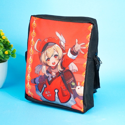 Набор из 3-х предметов "Genshin Impact" Кли (рюкзак, сумка, пенал)