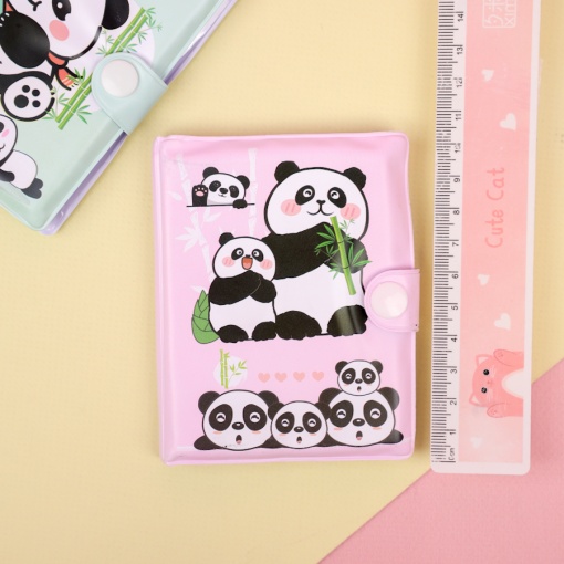 Мини-блокнот с ручкой "Панда", в ассортименте 1шт.