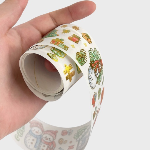 Набор наклеек в рулоне "НГ Merry Christmas" в ассортименте 1шт