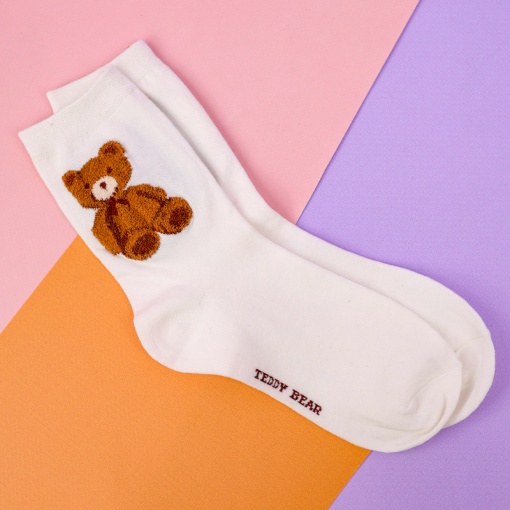 Носки "Медвежата" белый, №A0512-5, р.37-41