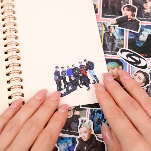 Наклейки для стикер бомбинга "ATEEZ" (100 шт.)