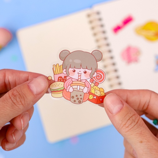 Набор наклеек "Bear cookie" 100 листов.