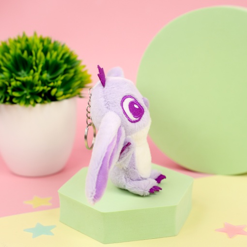 Мягкий брелок "Милый глазастик" 12см, фиолетовый 
