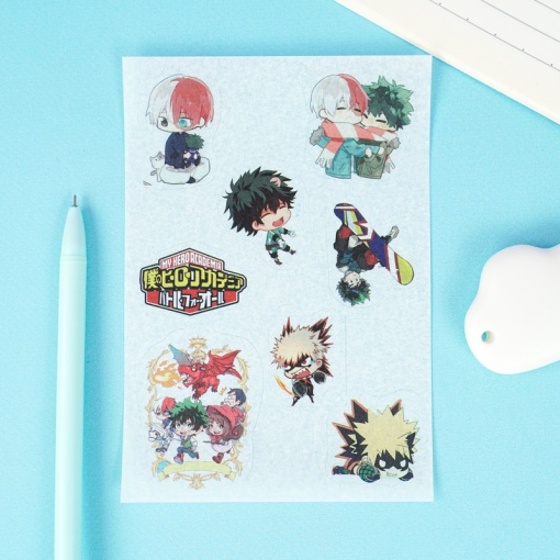 Набор наклеек "Моя Геройская Академия" A6, 6 листов