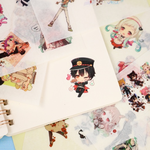 Набор наклеек "Туалетный мальчик Ханако-кун" 6 листов