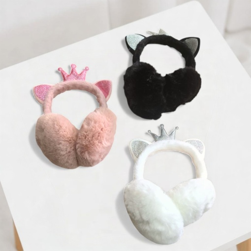 Меховые наушники "Queen cat" в ассортименте 1шт