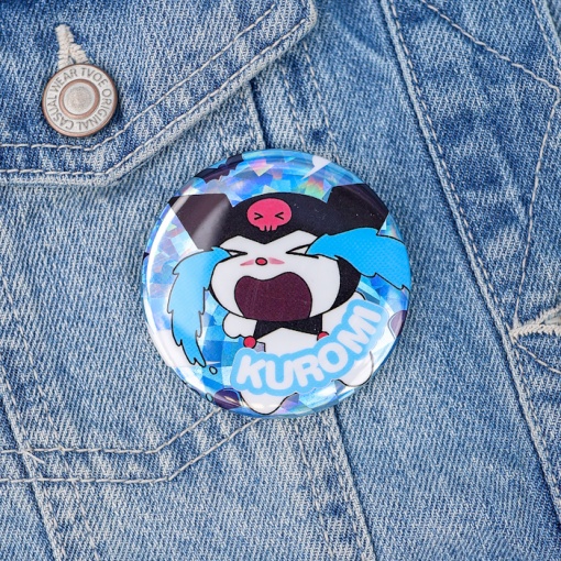 Набор круглых значков "Куро" 58 мм, 4шт