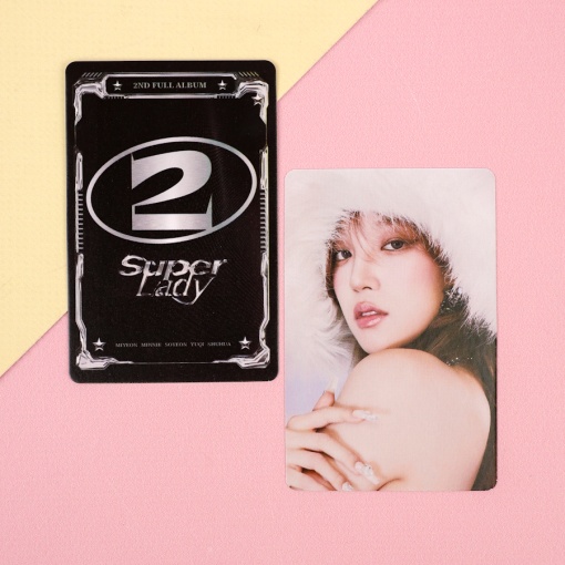 Набор картонных карточек "K-pop" GIDLE Super lady, 55шт.