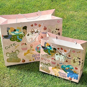 Подарочный пакет "Good time" cute 45х20х35