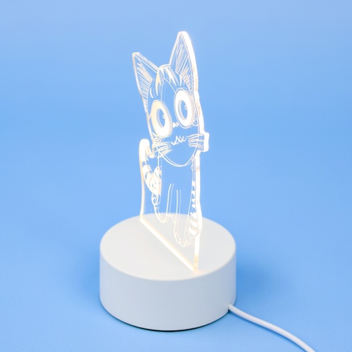 Ночник "Кот Чи" 3D (USB) оптом