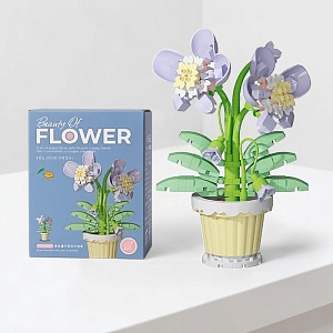 Конструктор "Цветы в горшке" орхидея №7228 (218 деталей)
