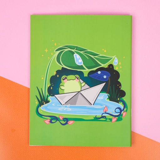 Тетрадь "Лягушка на пруду" зеленый, 48 листов (STORIZ) 