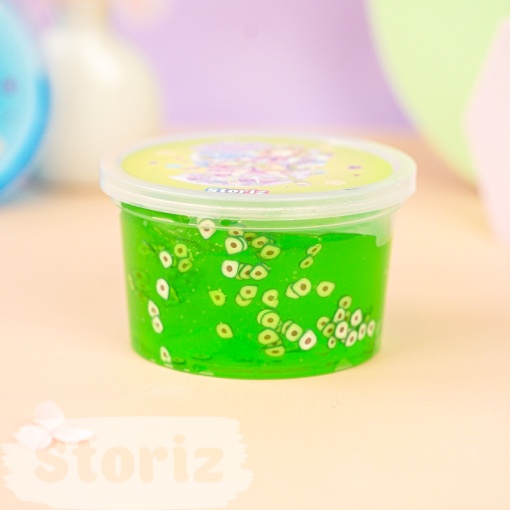 Слайм "Kawaii" полупрозрачный (зелёный), с наполнителем + авокадо, 200 гр. STORIZ