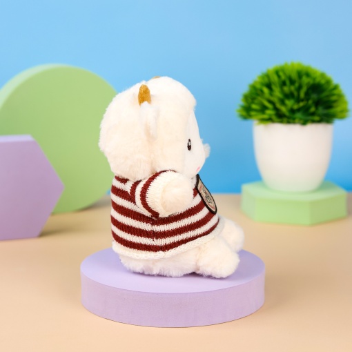 Мягкая игрушка "Sheep" в полосатом свитере, 25см