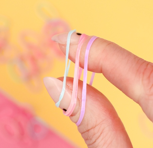 Набор силиконовых резинок для волос "Bunny №4"