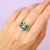 Кольцо "Зеленоглазая лягушка"