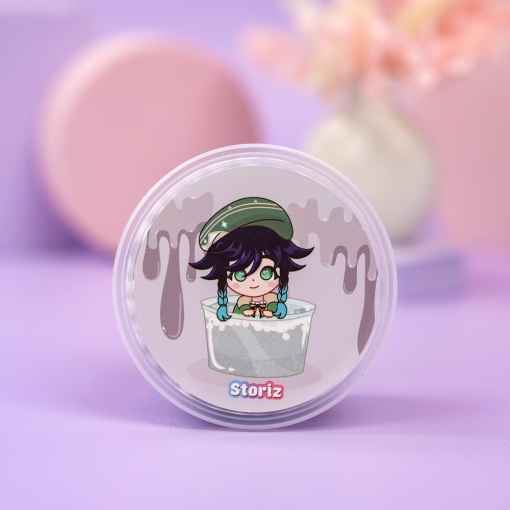 Слайм "Венти" серебряные блёстки + шарики, 150 гр. STORIZ