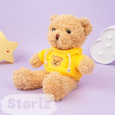 Мягкая игрушка "Милый медвежонок" желтый, 30см