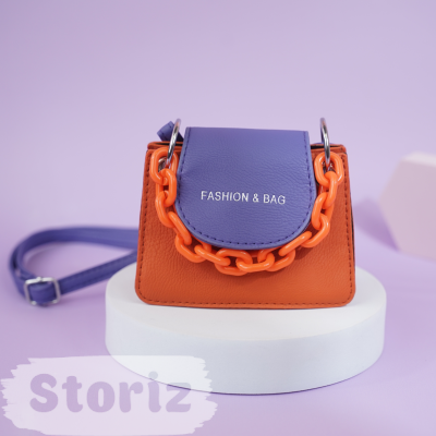 Сумка "Fashion&Bag" оранжевый-фиолетвый