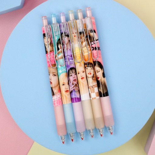 Набор ручек "K-pop" Black Pink №8043, 12 шт (черный)