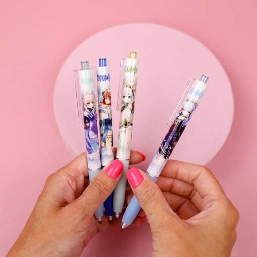 Набор ручек "Genshin Impact" 0068, в шоу-боксе, 24шт