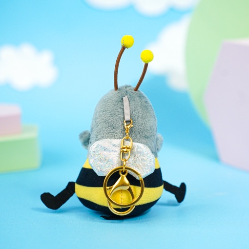 Мягкий брелок "Акула-пчела" 17 см
