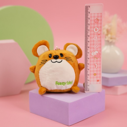 Брелок мягкий мышка "Funny Idol" коричневый 10 см