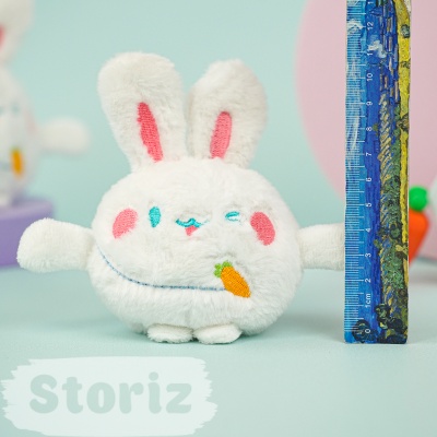 Мягкий брелок "Funny Bunny" белый, 10 см