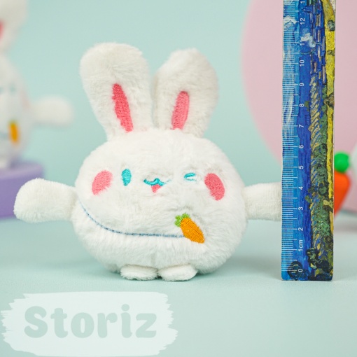 Мягкий брелок "Funny Bunny" белый, 10 см