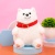 Мягкая игрушка "Белая собачка" с ошейником, 25см