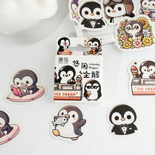 Набор наклеек "Leisurely Penguin", 46 шт.