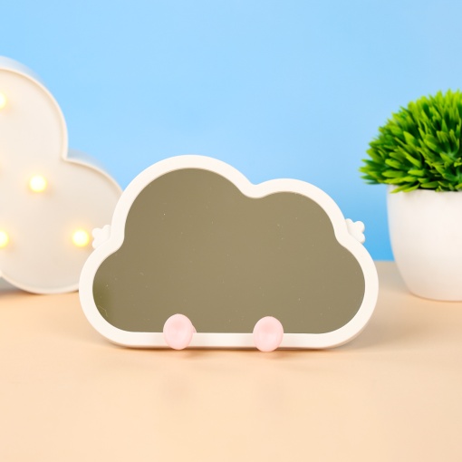 Зеркало настольное "Облако" розовый, 20,5х13,5см