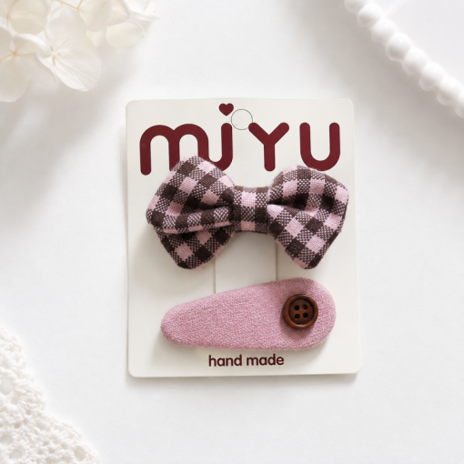 Набор заколок "Cozy Bow"  2шт.