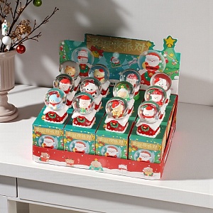 Набор Snow globe Surprise "НГ Eve Party" с подсветкой, в асс-те 12шт оптом