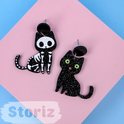 Серьги "Black Cat" X39-2