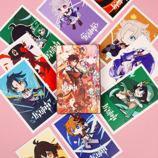 Набор картонных карточек "Genshin Impact № 5" 30шт.