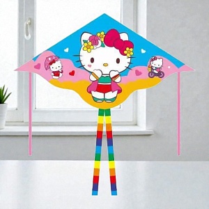 Воздушный змей "Кт", цветы (120 см)