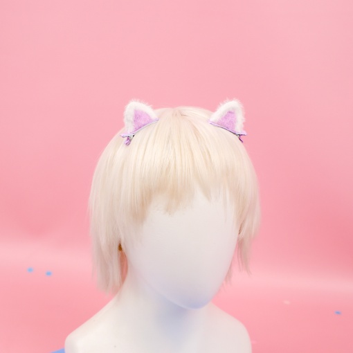 Заколка для волос "Ушки" 2шт, фиолетовый