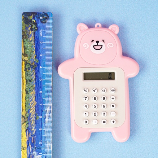 Калькулятор "Мишка" розовый