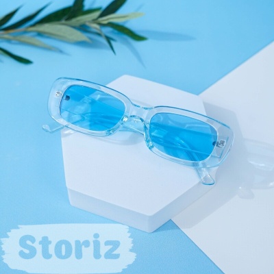 Солнцезащитные очки с чехлом "Transparent Blue"