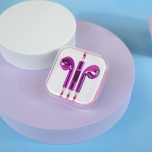 Наушники "Gloss" neon pink (3.5 мм)