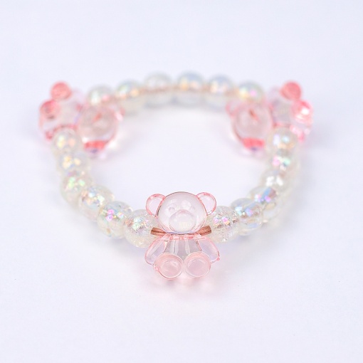 Браслет "Медвежата" розовые
