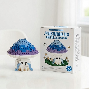 Конструктор "Mushrooms" Синий гриб №7252 (310 деталей) [М_09]
