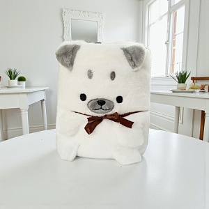 Изделие декоративное трикотажное "Plush" собачка, белый